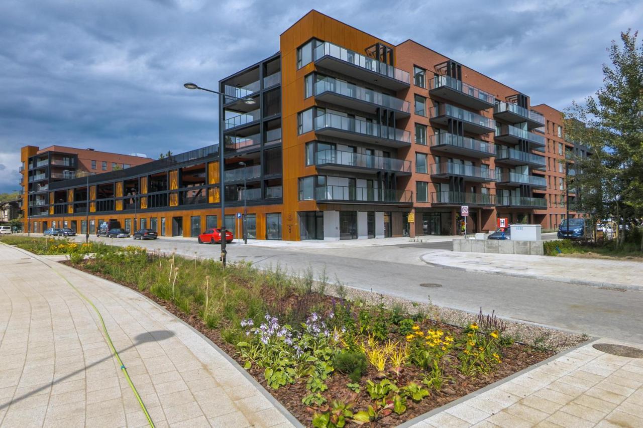 Sienna Grobla Apartment With View Of The Motlawa Terrace & Sauna, Gym By Noclegi Renters Gdańsk Kültér fotó
